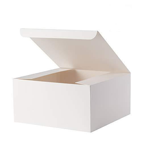 Folding Gift Box 2 1/4" x 2 1/4" x 3" White Pack of 25